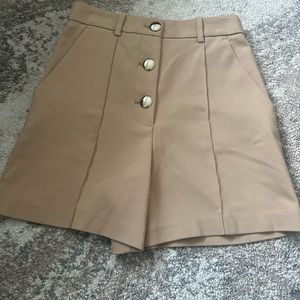 Zara shorts with gold buttons